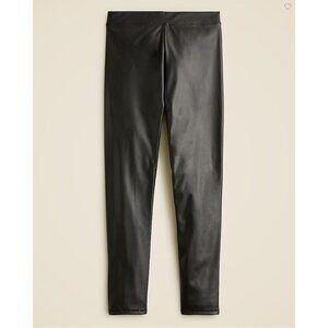 J. Crew Crewcuts Girls' Faux-Leather Leggings Size 12 in Black New With Tags!
